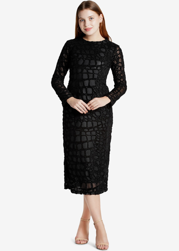 Black Sheath Midi Dress