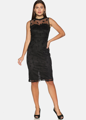 Black Lace Sheath Dress
